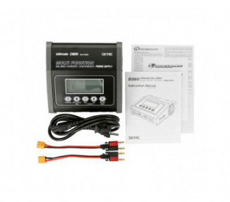 CARICABATTERIE D260 DOPPIA USCITA 12/220V 1-6 LIPO 1-15 NIMH 2 X 14A 260W AC 200W MAX DC400W MAX