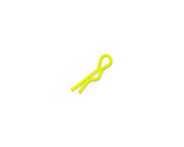 CLIPS CARROZZERIA 1/10 PIEGATE GIALLLO FLUO (10) CLIPS CARROZZERIA 1/10 PIEGATE GIALLLO FLUO (10)