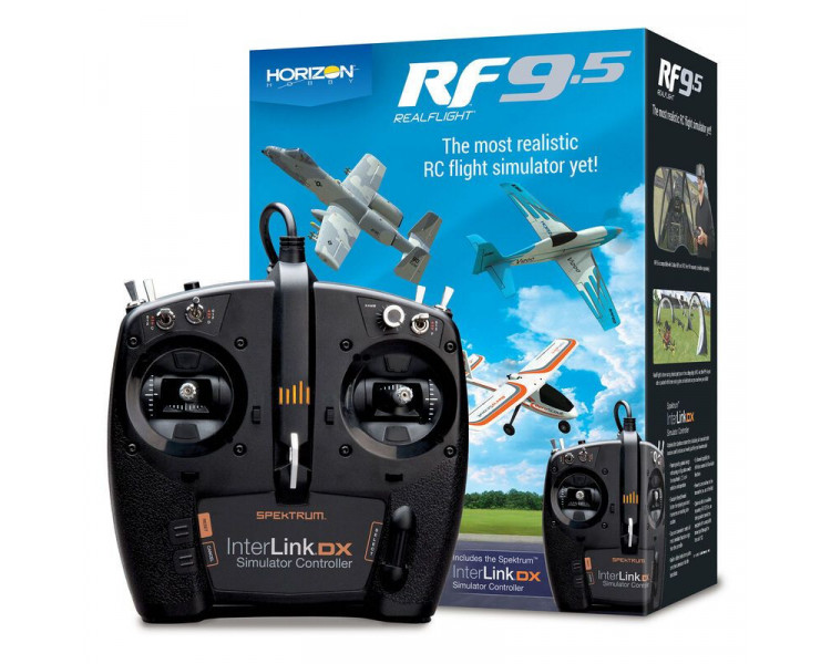 SIMULATORE REAL FLIGTH 9,5 CON INTERLINK DX CONTROLLER