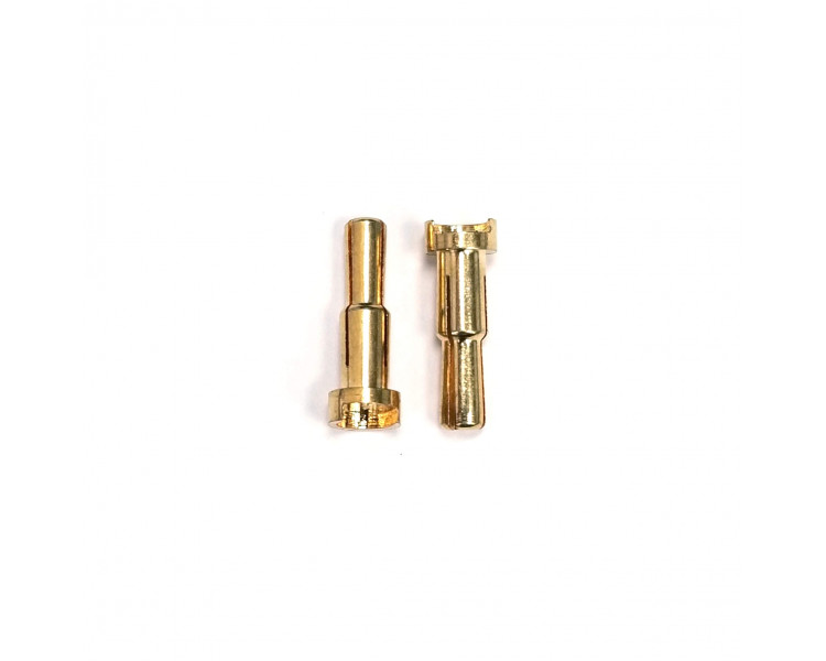 CONNETTORI ORO MASCHI DOPPIA MISURA 4-5MM CAR (2) CONNETTORI ORO MASCHI DOPPIA MISURA 4-5MM CAR (2)