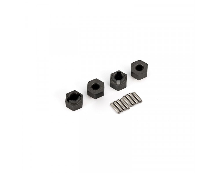 TRX-4M SET TRASCINATORI ESAGONALI IN OTTONE 7MM CON SPINE (4)
