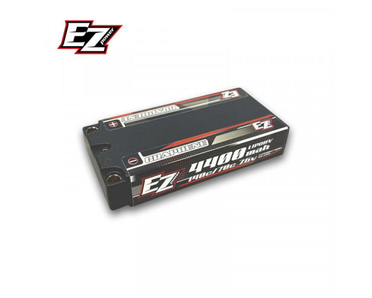 EZPOWER BATTERIA LIPO HV 7,6V 2S 4400MHA SHORTY 140/70C GRAPHENE - 5MM